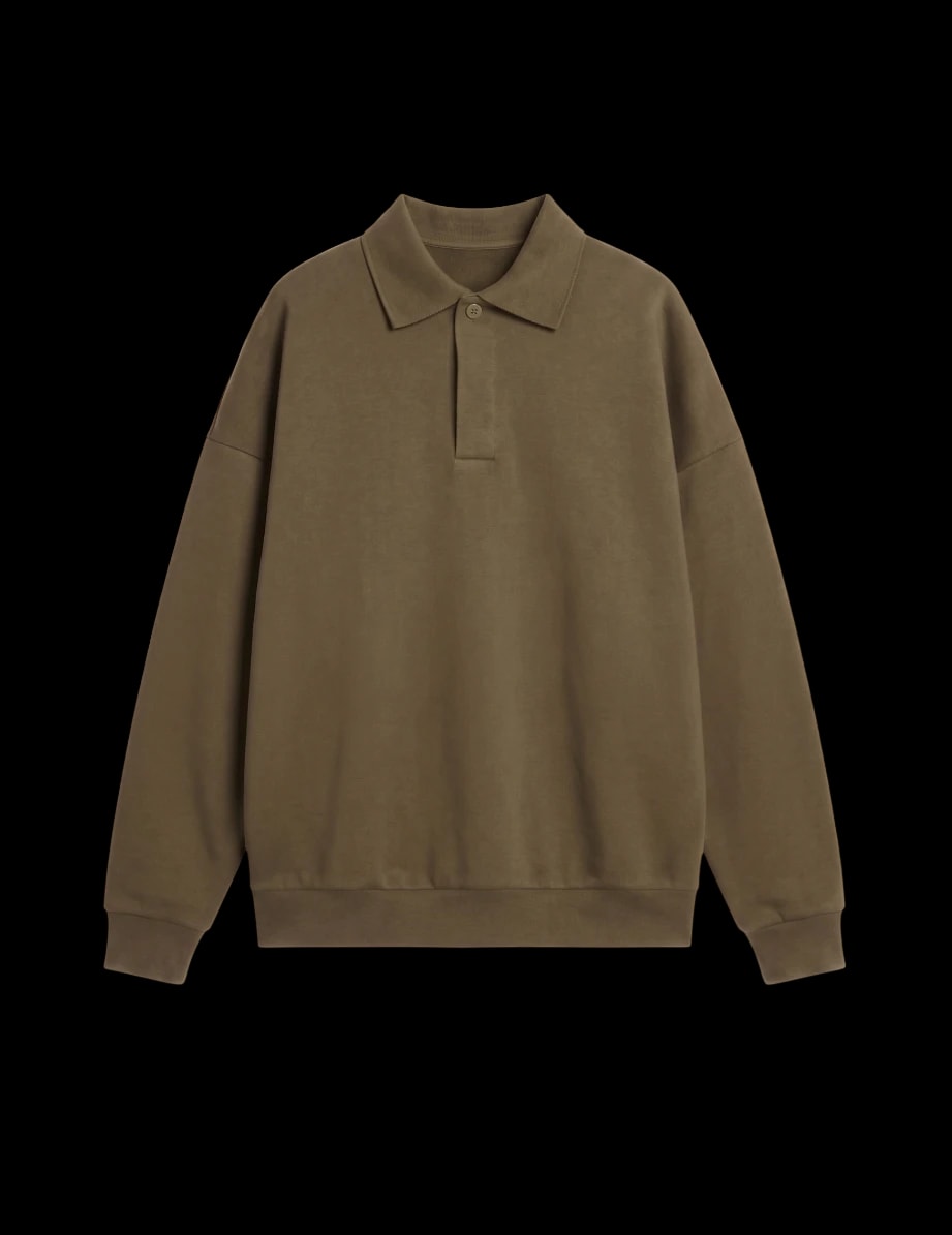Lane Seven Element Polo Collar Crewneck